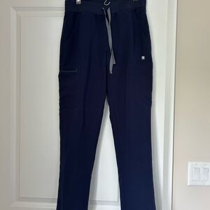FIGS Yola Skinny Pants - Small (Navy)